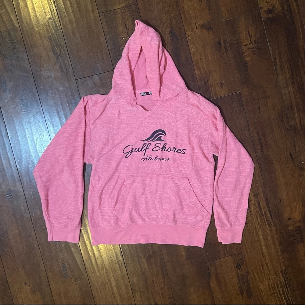 Vintage Style Pink Gulf Shores Hoodie